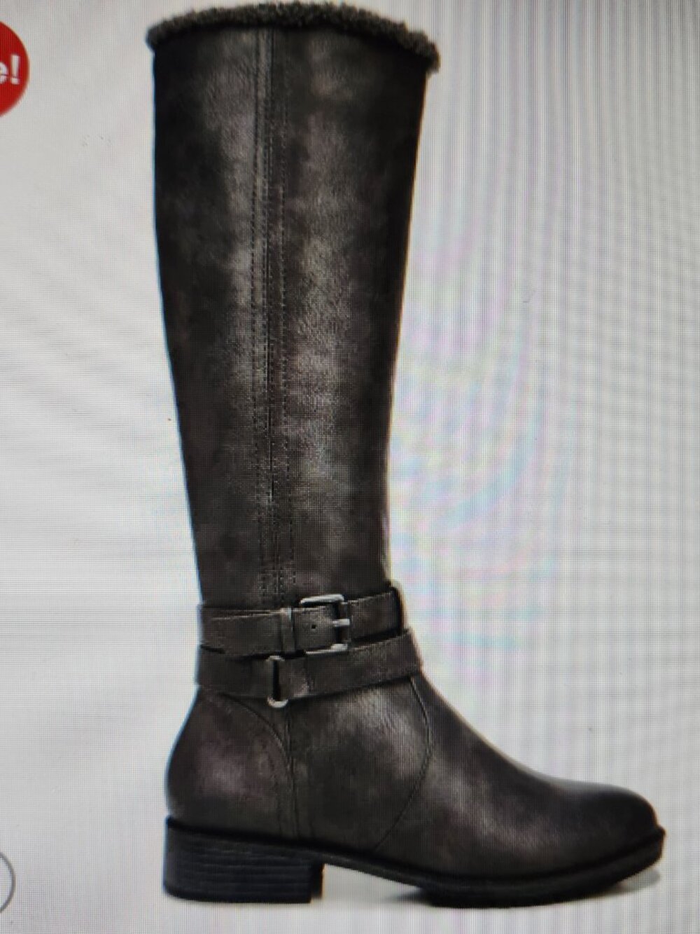 Naturalizer Grey "Garrison Cozy" Boots. NIB. Size 9 Wide Calf